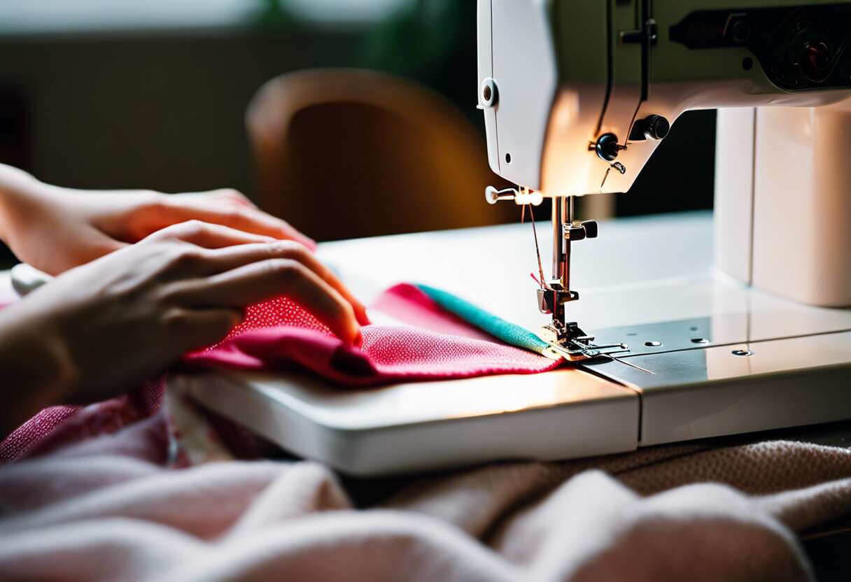 Premiers pas en couture machine : les points de base et leur utilisation