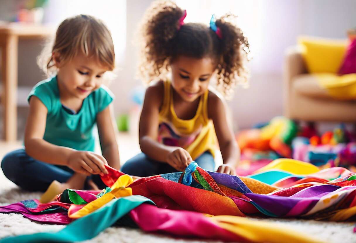 Couture ludique pour les enfants : transformer les restes de tissus en jeux et décorations