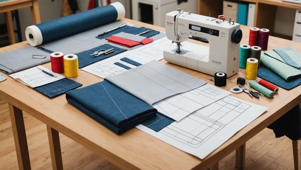 Comment associer un tissu avec un dessin technique : guide du débutant en couture